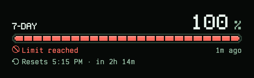 PixelLimitRow: Limit reached, reset known