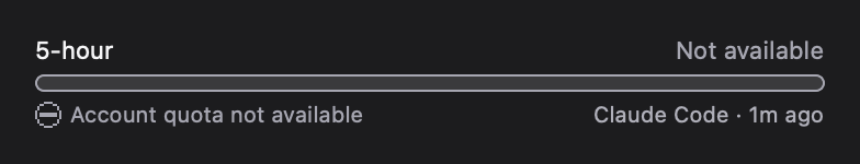 QuotaProgress: Provider did not send rate limits (F06) (dark)