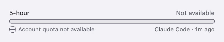 QuotaProgress: Provider did not send rate limits (F06) (light)